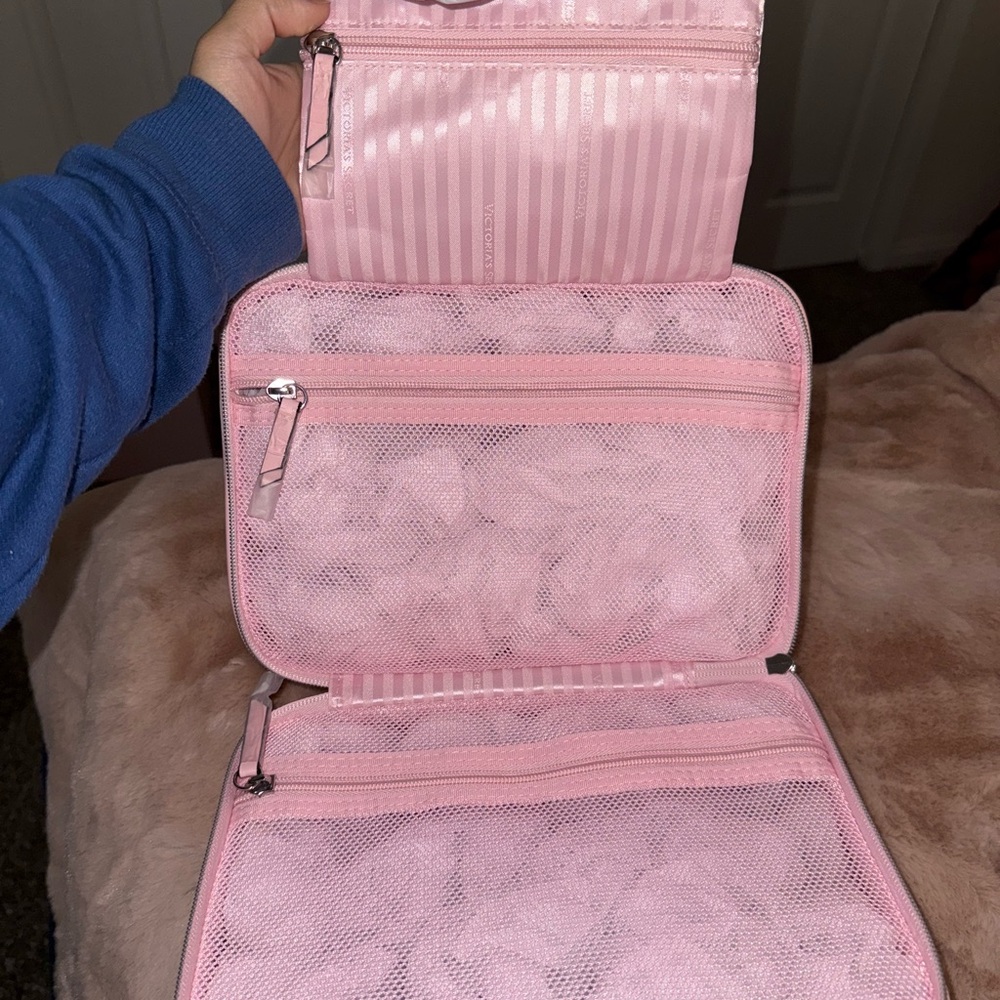 Victoria's Secret Pink and White Striped Cosmetic Bag - Picture 8 of 8
